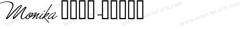 Monika 常规斜体字体转换